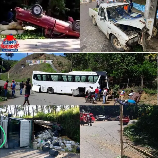 Mira cual es el municipio de Dajabon que lleva 5 días con accidente diarios 😱entra y verás 👇🏼