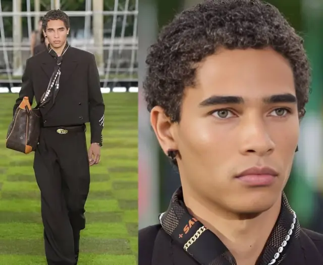 Juanel Hernández ha hecho historia al convertirse en el primer modelo masculino dominicano en protagonizar una campaña de Louis Vuitton.
